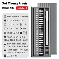 Obeng Elektrik 50 In 1 set komplit Obeng Kecil Obeng Listrik Obeng Baterai Mata Bor alat listrik Unt