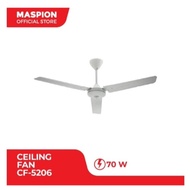 Maspion 48-in Ceiling Fan BLACK WHITE Ceiling Fan with Blades