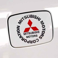 Reflective RALLIART Logo Fuellit Decal Car Side Rear Emblem Badge Sticker for Mitsubishi Whole SET