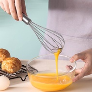 Stainless steel egg beater manual egg cream mixer kitchen gadget handheld household baking whisk MD6