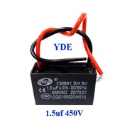 CBB61 Fan Capacitor 1.5uf 450V 50/60Hz