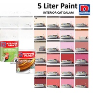 Nippon Interior Paint Living Room Pink Red EasyWash Indoor Cat Dinding Rumah Ruang Tamu Bilik Dapur 