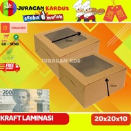 Cake BOX/PIZZA BOX/Donut BOX/SNACK BOX/Laminated KRAFT BOX/20x20x10 BOX