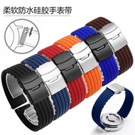 2024 High quality✘ 蔡-电子1 Silicone watch strap substitutes Omega Tissot King Armani Huawei Seiko Casio waterproof rubber watch chain