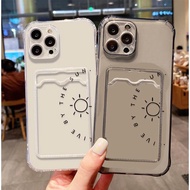 SoftCase Custom Couple Anti Fingerprint with ATM ID Card Slot for Vivo Y11 2019 Y12 Y12i Y15 Y17 Y12