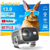 A10 Projector Android 13.0 Smart Projector 4K LED WiFi Autofocus 360° Flip Projector Projector Netfl