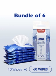 ALCEAN(Alcosm) 75% Alcohol Disinfectant Classic Wet Wipes/99.9% kill virus/ 10’s