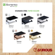 SORENTO BATHROOM WALL MOUNTED S/S 304 TISSUE PAPER HOLDER (SRT320-CR/SRT320-BL/SRT320-GY/SRT320-FRG/