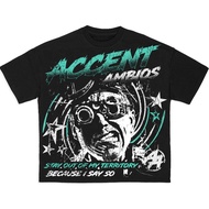 AccentAmbios Boxy Tshirt Heavyweight 235gsm - Black - Official Merchandise