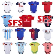 【SFS】 Top Quilty 2024 Newborn Baby Jersey Romper Infant Soccer Football Jersey LFC Colo Corinthians