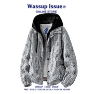 WASSUP ISSUE | เสื้อคลุมหนานุ่มแบบมีหมวกสำหรับผู้ชาย