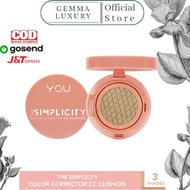 (Gosend/COD) YOU The Simplicity Color Corrector CC Cushion By YOU Makeups