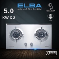 ELBA Built-In Stainless Steel Gas Hob EBH-M8962(SS) Gas Stove Dapur Stainless Steel Stove with Safet