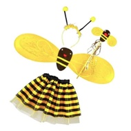 Premium Quality Bee Wings Costume Bumblebee Fancy Halloween Costume Girl Christmas Dress Up for Chri