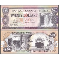Guyana Banknote, 20 Dollars 2018, UNC.