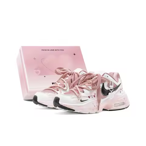 Nike Air Max Fusion Abrasion Resistant Low top Running Shoes Women's Peach Pink CJ1671-100(TeamS2-S-
