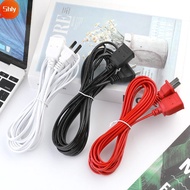 SHLY AC Power Cord, 2/3/5m PVC Power Extension Cord, Two-pin Copper EU Type Adapter