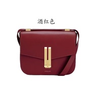 Cross-border New Demellier Tofu Bag Leather Flap Diagonal Small Square Bag Retro Simple Underarm Bag