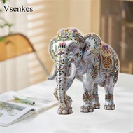 [Vsenkes] 2D Flat Elephant Acrylic Sign Tabletop Decoration for Bedroom Cabinet Shelf
