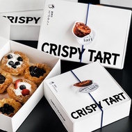 mHOT Egg Tart Packaging Box 4 6 Pellets Disposable Packaging Box Portuguese Egg Tart Dish Tart Comme