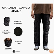DC CLOTHING GRADIENT CARGO JEANS(BLACK)