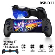 D11 Wireless Mobile Game Controller Hall Effect Joystick, Type-C Adjustable Phone Clip Compatible iP