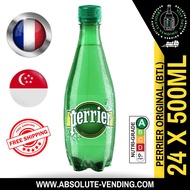 [CARTON] PERRIER Original Sparkling Mineral Water 500ML X 24 (PET BOTTLES) - FREE DELIVERY within 3 working days!