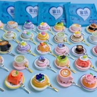 Independent Mystery Bag Mini Miniature Food Toy Donuts with Plate Fork Food Play House Toy Model Chi