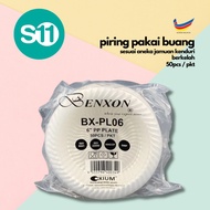 S11 x BENXON (50pcs±) 6" Cake Plate / Dessert Plate PL06 BENXON / 6"inch PP Plate / 6"inch Party Pla