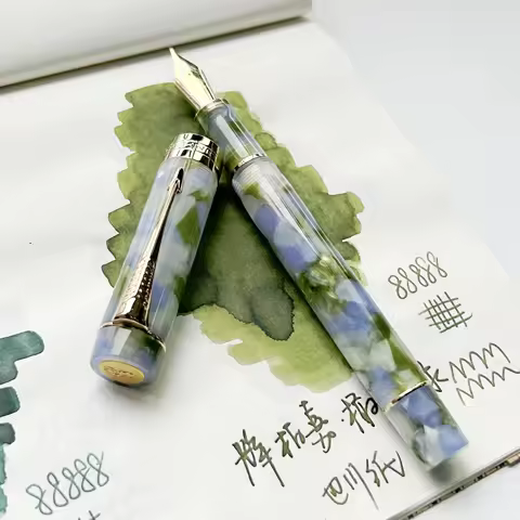 Jinhao 100 Century Century Acrylic colorful fountain pen EF/F/M Nib Smooth Writing Instrument with R