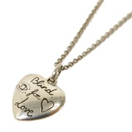 GUCCI 925純銀Blind For Love Necklace項鍊