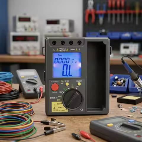 BM3548 Insulation Resistance Tester 250V 500V 1000V 3999 Count LCD Backlight Multimeter for Electric