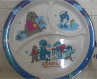 花蓮海洋公園兒童餐盤 兒童餐具 三格盤 餐盤