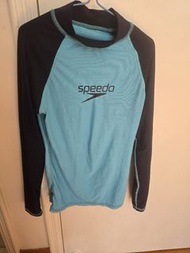 Speedo 泳衣上衣 藍色 長袖
