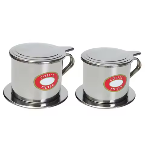 Vietnamese Coffee Filter, Coffee Maker Press, Stainless Steel Coffee Drip Cup Filter Maker Strainer,
