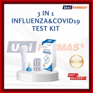 LONGSEE 3 IN 1 INFLUENZA A/B/COVID 19 TEST KIT (EXP 2026)