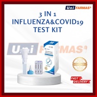 LONGSEE 3 IN 1 INFLUENZA A/B/COVID 19 TEST KIT (EXP 12/2025)