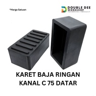 Light Steel Rubber C Channel Rubber Foot for Shelves, Chairs, Tables, Stairs Made of Light Steel C C