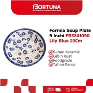 Formia Soup Plate 9 Inch FR3241090 Lily Blue 23Cm