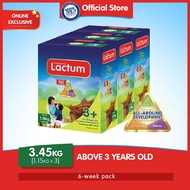 Lactum 3+ Chocolate 3.45kg (1.15kg x 3) Powdered Milk Drink for Children Above 3 Years Old
