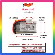 🎉 New arrivals 🎉 ♟3.7v 300mah MX 2.0 Plug Lipo Battery RC Helicopter Quadcopter Drone Car Boat Plane