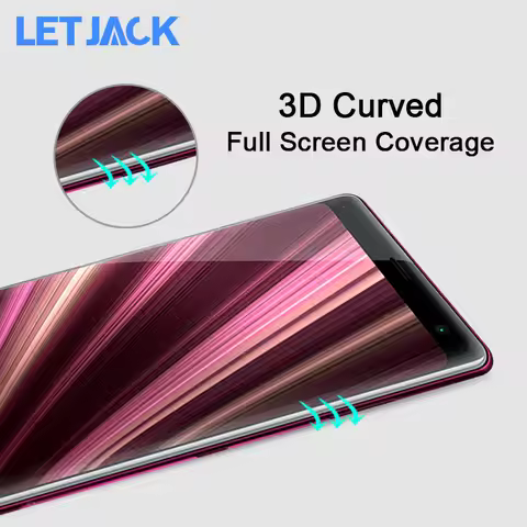 3D Curved Full Cover Tempered Glass for Sony Xperia XZ3 XZ2 XZ1 Ultra Screen Protector for Sony XZ2 
