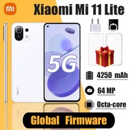 Xiaomi Mi สมาร์ทโฟน11 Lite Inch6.55 5G 8GB + 128GB/256GB 98% แบตเตอรี่มือสองใหม่4250MAh Snapdragon 7