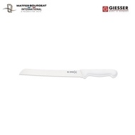 Giesser Messer bread knife wavy edge - 24cm white handle