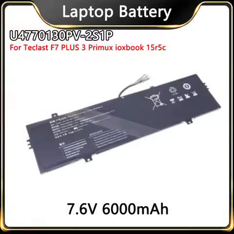 High Quality U4770130PV-2S1P Replacement Laptop Battery 7.6V 6000mAh For Teclast F7 PLUS 3 Primux io