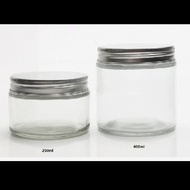 250 ml glass jar bottle with aluminum lid for yogurt cookie jam
