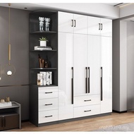 Wardrobe Modern Bedroom Three Doors Two Doors Drawer Double Three Doors with Simple Wardrobe Doors H