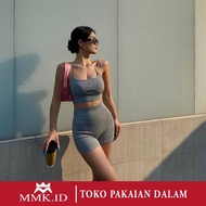 Sports Bra 1 Set Gym Shorts Yoga Set Gym Outfit Woman Set