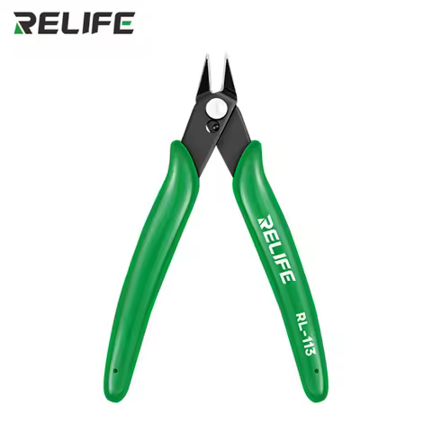 RELIFE RL-113 Precision Diagonal Side Cutting Pliers Cable Wire Cutter Electronic Repair Hand Tools