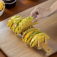 [Garende] Wooden Taco Holder, Burrito Holder, Holds 8 Tacos, Housewarming Gifts, Taco Holder for